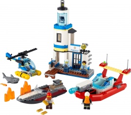 Конструктор  Лего Сити (Lego City) 60308 Операция береговой полиции и пожарных