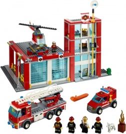 Конструктор  Лего Сити (Lego City) 60004 Пожарная часть