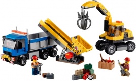 Конструктор  Лего Сити (Lego City) 60075 Экскаватор и грузовик