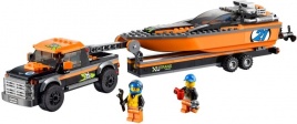 Конструктор  Лего Сити (Lego City) 60085 Внедорожник 4х4 с гоночным катером