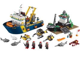 Конструктор  Лего Сити (Lego City) 60095 Корабль исследователей морских глубин