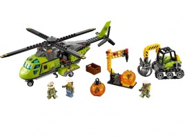 Конструктор  Лего Сити (Lego City) 60123 Грузовой вертолёт исследователей вулканов