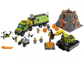 Конструктор  Лего Сити (Lego City) 60124 База исследователей вулканов