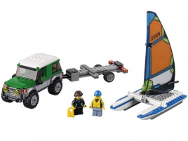 Конструктор  Лего Сити (Lego City) 60149 Внедорожник с прицепом для катамарана