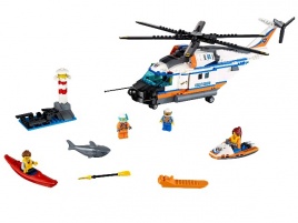 Конструктор  Лего Сити (Lego City) 60166 Сверхмощный спасательный вертолёт