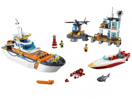 Конструктор  Лего Сити (Lego City) 60167 Штаб береговой охраны