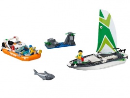 Конструктор  Лего Сити (Lego City) 60168 Операция по спасению парусной лодки