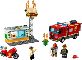 Конструктор  Лего Сити (Lego City) 60214 Пожар в бургер-кафе