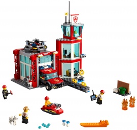 Конструктор  Лего Сити (Lego City) 60215 Пожарное депо