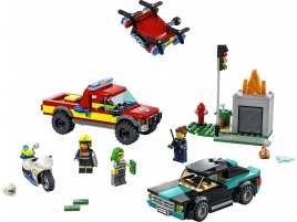 Конструктор  Лего Сити (Lego City) 60319 Пожарная бригада и полицейская погоня