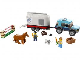 Конструктор  Лего Сити (Lego City) 60327 Машина с прицепом для лошади
