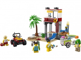 Конструктор  Лего Сити (Lego City) 60328 Пост спасателей на пляже