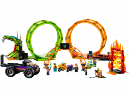 Конструктор  Лего Сити (Lego City) 60339 Трюковая арена "Двойная петля"
