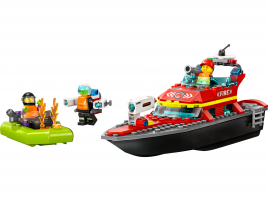 Конструктор  Лего Сити (Lego City) 60373 Спасательная лодка пожарных