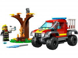 Конструктор  Лего Сити (Lego City) 60393 Спасательный пожарный внедорожник 4x4