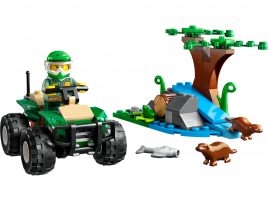 Конструктор  Лего Сити (Lego City) 60394 Среда обитания выдр и квадроцикл