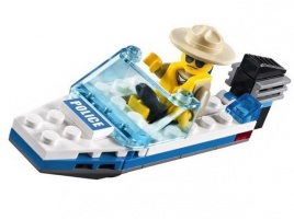 Конструктор  Лего Сити (Lego City) 30017 Полицейский катер