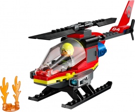 Конструктор  Лего Сити (Lego City) 60411 Пожарно-спасательный вертолет